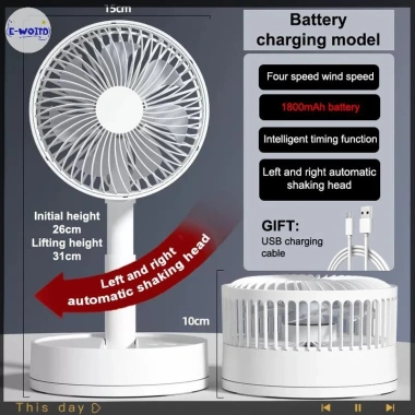 Quạt gấp USB 4 chức năng tốc độ và hẹn giờ, phù hợp ký túc xá, văn phòng, sinh viên 20 Quạt gấp USB 4 chức năng tốc độ và hẹn giờ, phù hợp ký túc xá, văn phòng, sinh viên 20