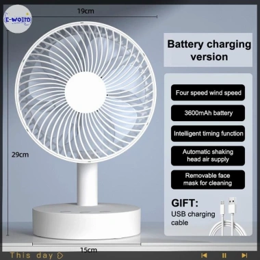 Quạt gấp USB 4 chức năng tốc độ và hẹn giờ, phù hợp ký túc xá, văn phòng, sinh viên 31 Quạt gấp USB 4 chức năng tốc độ và hẹn giờ, phù hợp ký túc xá, văn phòng, sinh viên 31