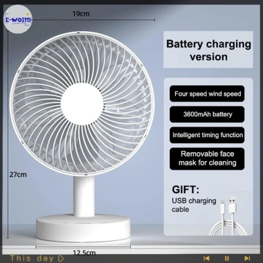 Quạt gấp USB 4 chức năng tốc độ và hẹn giờ, phù hợp ký túc xá, văn phòng, sinh viên 33 Quạt gấp USB 4 chức năng tốc độ và hẹn giờ, phù hợp ký túc xá, văn phòng, sinh viên 33