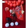 Quạt Giấy Hoa Anh Đào 110cm Treo Tường - Trang Trí Tết Nhà Hàng, Quán Cà Phê, Văn Phòng, 190k 5