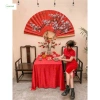 Quạt Giấy Hoa Anh Đào 110cm Treo Tường - Trang Trí Tết Nhà Hàng, Quán Cà Phê, Văn Phòng, 190k 8