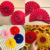 Quạt giấy nhung tròn - ĐI ĐƠN TỪ 5 MÓN giỏ quà Tết, hoa quả, bánh - Chỉ10.000đ