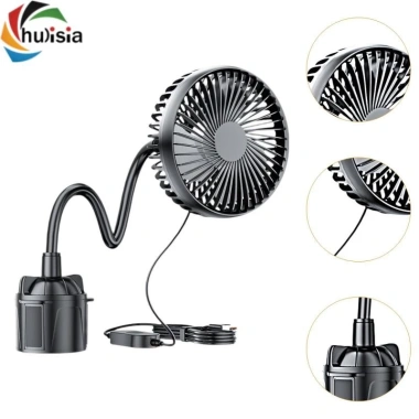 Quạt giữ cốc USB linh hoạt 360 – Điều chỉnh 360, thích hợp xe tải, cổ ngỗng, giá chỉ 217.800đ 4