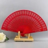Quạt Gỗ Cổ Trang 2 Màu Be Đỏ - Phụ Kiện Chụp Ảnh, Múa Áo Dài, Giá 35.000 VND TISORA 2