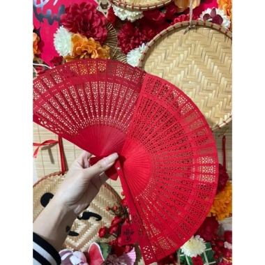 Quạt Gỗ Cổ Trang Giá Rẻ 18.000 - Phụ Kiện Chụp Ảnh, Trang Trí Oánh Lễ & Tết 2