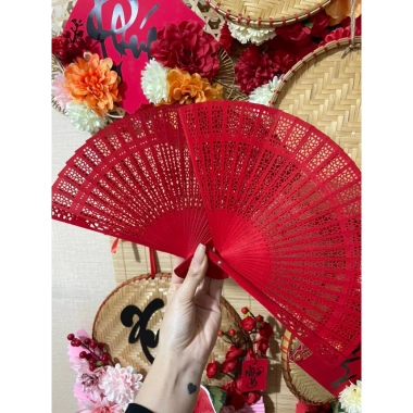 Quạt Gỗ Cổ Trang Giá Rẻ 18.000 - Phụ Kiện Chụp Ảnh, Trang Trí Oánh Lễ & Tết 3
