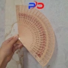 Quạt gỗ trắng và đỏ tua ngọc vân - gấp gọn, decor Tết, giỏ quà, chỉ 9.000đ 5