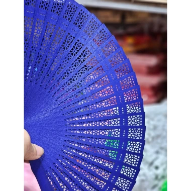 Quạt gỗ tre 35cm trang trí Mẹt Tết 2.025 Trung Hoa cổ trang, chỉ 20.000₫