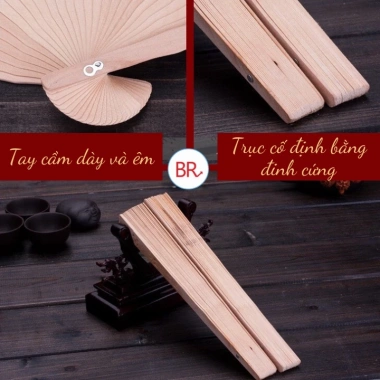 Quạt Gỗ Xếp Họa Tiết Cổ Trang - Thơm, Trang Trí Ảnh Áo Dài, Tháp Bánh 1.747 Giá 15.000đ