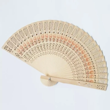 Quạt Gỗ Xếp Trang Trí Tết - Oản Tháp Bánh, Phụ Kiện Chụp Ảnh, Decor Cổ Trang, 26.800 VND 9