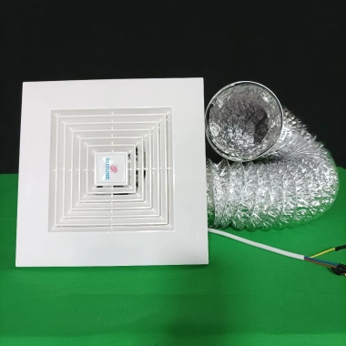 Quạt hút âm trần SUZUME 8-12 inch - Quạt thông gió, hút mùi nhà vệ sinh, tặng 1m ống hút, giảm giá 22%