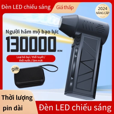 Quạt hút bụi di động 130.000 RPM - Mini 52m/s, sạch điện tử, cắm trại, 583.999đ