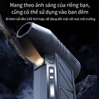 Quạt hút bụi di động 130.000 RPM - Mini 52m/s, sạch điện tử, cắm trại, 583.999đ
