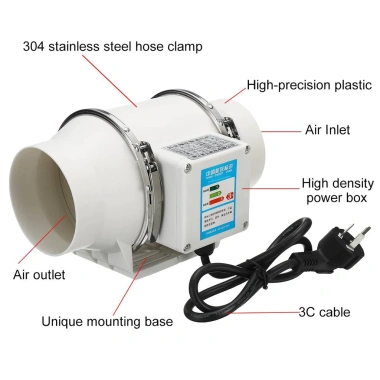 Quạt hút mùi bếp COMBO 1 quạt, máng thu, ống bạc 2m - Giá chỉ 599.000 VND