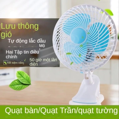 Quạt kẹp điện 220V Sài Cánh 20cm xoay 180 do văn phòng, phòng ngủ, vệ sinh 229.000đ 6