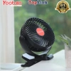 Quạt Kẹp Mini Yoobao F8 3in1 Tích Điện 8.000mAh Đèn LED Dùng 9‑30h Sạc Dự Phòng 2