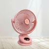 Quạt Kẹp Tích Điện Q8 Tự Động Xoay 20cm Đèn LED Hiển Thị % Pin Giá Ưu Đãi 379k 10