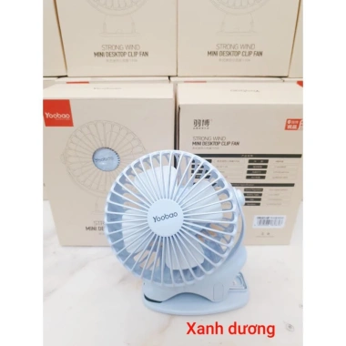 Quạt kẹp xe đẩy Yoobao F04 tích điện 6.400mAh pin trâu 32h bảo hành 12 tháng giá 300k