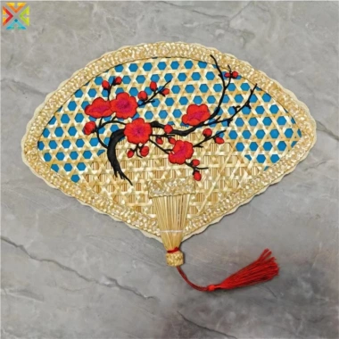 Quạt lá cọ truyền thống cầm tay, tự nhiên chống muỗi mùa hè, rơm dệt thủ công