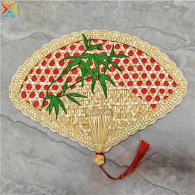 Quạt lá cọ truyền thống cầm tay, tự nhiên chống muỗi mùa hè, rơm dệt thủ công