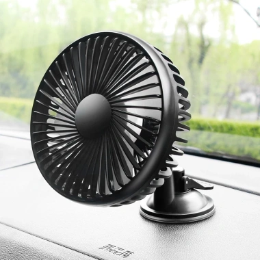 Quạt làm mát 2 đầu gắn ghế sau ô tô Xoay 360 độ, công suất lớn, bảo hành 12 tháng