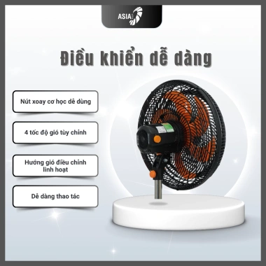 Quạt Lửng TEFAL TURBO PLUS VY638.891 Đen - Công suất mạnh, giá 534k 5 Quạt Lửng TEFAL TURBO PLUS VY638.891 Đen - Công suất mạnh, giá 534k 5