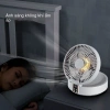 Quạt mini để bàn và treo tường, dao động mạnh, pin lâu dài, điều khiển từ xa, phù hợp ký túc xá - Giá 360.500 VND 8