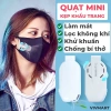 Quạt Mini kẹp khẩu trang - Làm mát, lọc không khí, khử khuẩn, chống bí thở, 120k