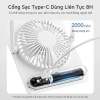 Quạt Mini Simplus Pink Bàn Chân Đế Xông Tinh Dầu 5 Chế Độ Gió 7.6h DFSH016 Bảo Hành 1 Năm 7