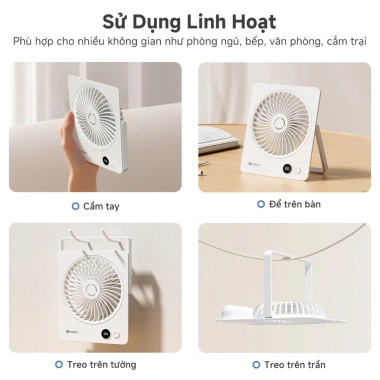 Quạt Mini Simplus Pink Bàn Chân Đế Xông Tinh Dầu 5 Chế Độ Gió 7.6h DFSH016 Bảo Hành 1 Năm 9