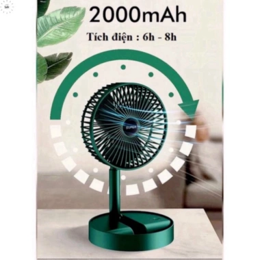 Quạt mini tích điện gấp gọn 3 cấp gió, siêu bền, sạc USB, giá 80.000đ 5 Quạt mini tích điện gấp gọn 3 cấp gió, siêu bền, sạc USB, giá 80.000đ 5