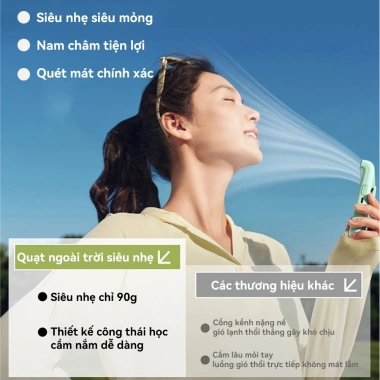 Quạt mini USB nam châm EE534 - Siêu nhẹ, cầm tay, làm mát nhanh, giảm còn 244.000₫