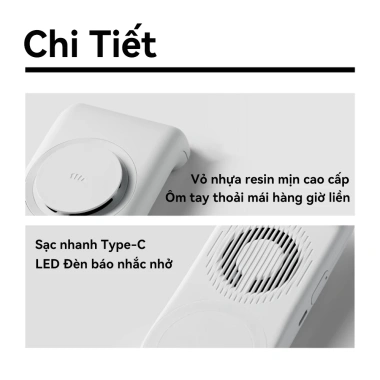 Quạt mini USB nam châm EE534 - Siêu nhẹ, cầm tay, làm mát nhanh, giảm còn 244.000₫
