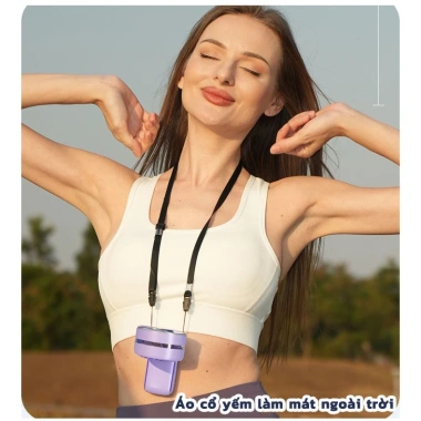 Quạt Năng Lượng Mặt Trời Mini Gập 4.000mAh Turbo Jet - Cầm Tay, Sạc Lại, Gió Mạnh 189.000 6