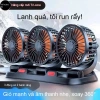 Quạt ô tô 12V/24V hai đầu USB - Làm mát nội thất, dùng cho xe tải, ô tô và nhà, giá 118.300 VND