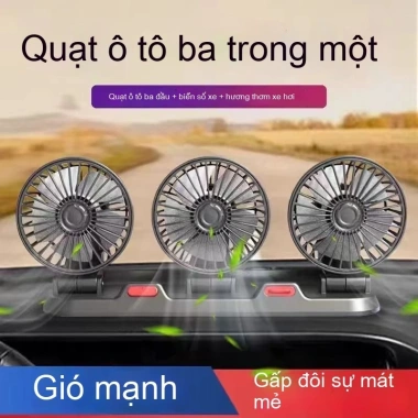 Quạt ô tô 12V/24V hai đầu USB - Làm mát nội thất, dùng cho xe tải, ô tô và nhà, giá 118.300 VND 3 Quạt ô tô 12V/24V hai đầu USB - Làm mát nội thất, dùng cho xe tải, ô tô và nhà, giá 118.300 VND 3