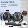 Quạt ô tô 24V/12V cho xe tải, xe van, gió mạnh, làm mát yên tĩnh, USB kép 10
