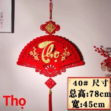 Quạt Phúc Lộc Thọ Tết Trang Trí Combo 4 Quạt Giá Ưu Đãi 39.999đ