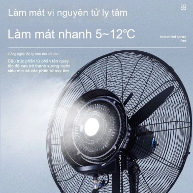 Quạt phun công nghiệp Yangzi 26inch, làm mát mạnh, điều hòa không khí, tạo độ ẩm - Giá 2.78 triệu 6 Quạt phun công nghiệp Yangzi 26inch, làm mát mạnh, điều hòa không khí, tạo độ ẩm - Giá 2.78 triệu 6