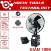 Quạt pin 8 inch xoay đảo chiều, 2 tốc độ, dùng pin 4cm - Giá chỉ 240.000đ