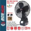 Quạt Pin Boshun 8 inch 2 Cấp Độ Gió 7 Tiếng Liên Tục, Chân Pin Phổ Thông, Giá 199k