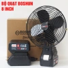 Quạt Pin Boshun 8 inch 2 Cấp Độ Gió 7 Tiếng Liên Tục, Chân Pin Phổ Thông, Giá 199k 2