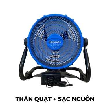 Quạt pin NAVARA 9.002 pin chân 4cm, nút chỉnh tốc độ, siêu mát - Giảm còn 585.000₫ 2