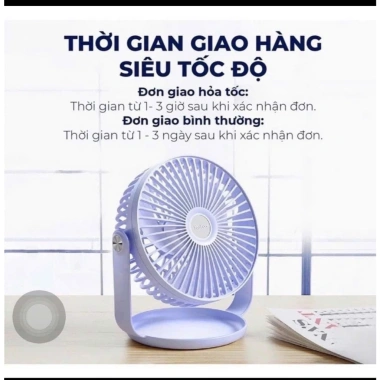 Quạt sạc để bàn YOOBAO F2 Pro 10.000mAh - 12‑50h, 3 mức gió, độ bền cao, 450k