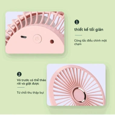 Quạt Sạc Mini Pin 30.000mAh GF07 - Kẹp Bàn, Xe Đẩy, Du Lịch, Bảo Hành 6 Tháng