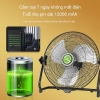 Quạt sạc năng lượng mặt trời công suất gió mạnh - Di động, yên tĩnh, pin lâu, phù hợp cắm trại, quầy hàng 5
