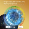 Quạt sạc năng lượng mặt trời công suất gió mạnh - Di động, yên tĩnh, pin lâu, phù hợp cắm trại, quầy hàng 7