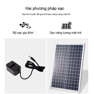 Quạt sạc năng lượng mặt trời công suất gió mạnh - Di động, yên tĩnh, pin lâu, phù hợp cắm trại, quầy hàng 8 Quạt sạc năng lượng mặt trời công suất gió mạnh - Di động, yên tĩnh, pin lâu, phù hợp cắm trại, quầy hàng 8