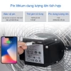 Quạt sạc năng lượng mặt trời công suất gió mạnh - Di động, yên tĩnh, pin lâu, phù hợp cắm trại, quầy hàng 9