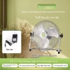 Quạt sạc năng lượng mặt trời công suất gió mạnh - Di động, yên tĩnh, pin lâu, phù hợp cắm trại, quầy hàng 15